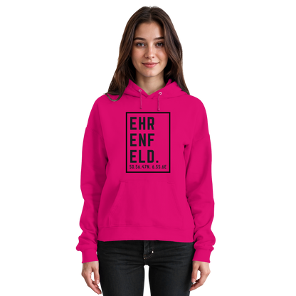 Ehrenfeld Koordinaten (großer Druck auf der Brust) - Basic Unisex Hoodie