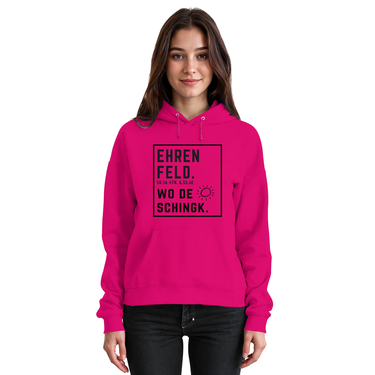 Wo de Sonn schingk - Ehrenfeld Druck  - Basic Unisex Hoodie