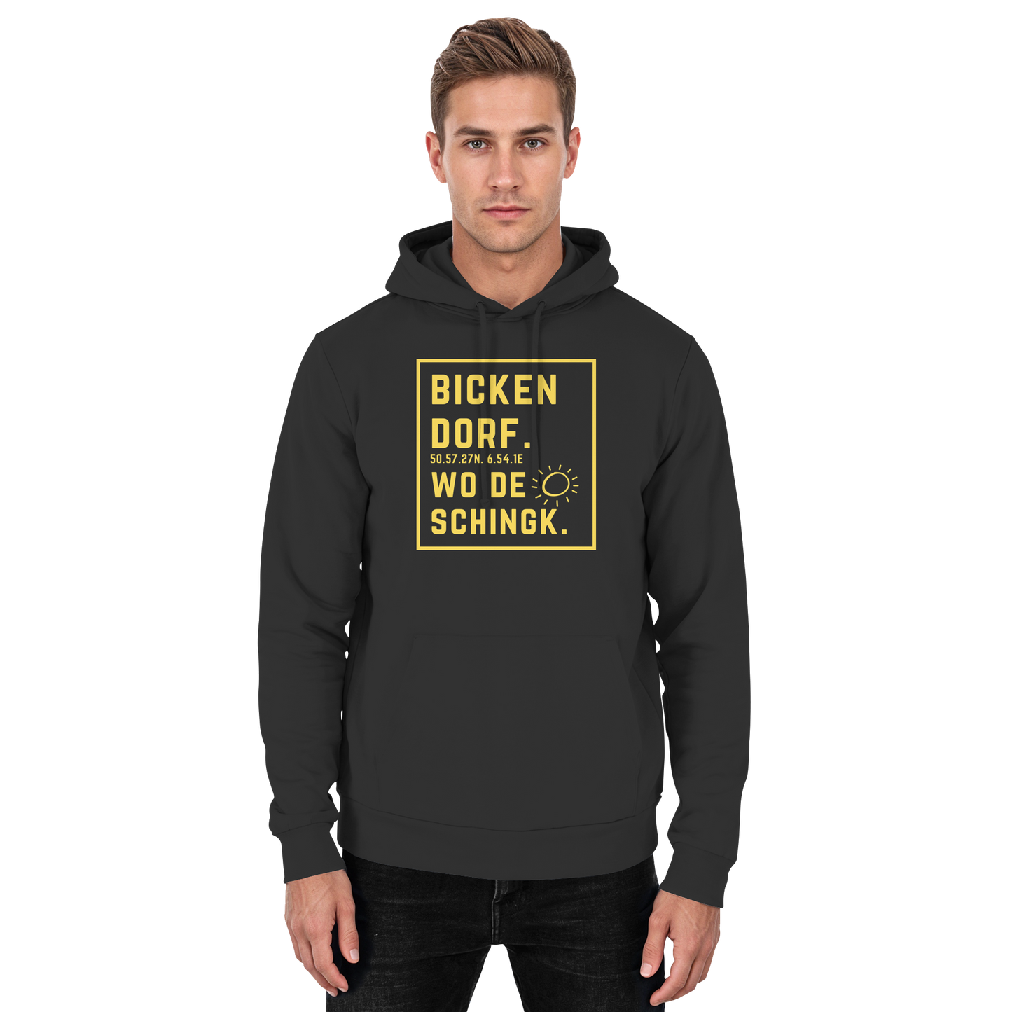 Wo de Sonn schingk - Bickendorf Druck - Basic Unisex Hoodie