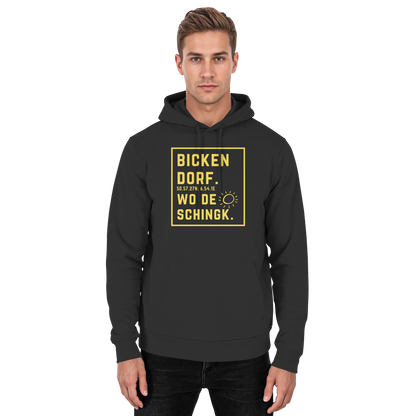 Wo de Sonn schingk - Bickendorf Druck - Basic Unisex Hoodie