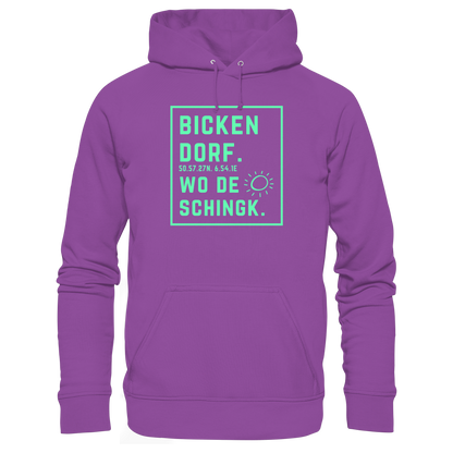 Wo de Sonn schingk - Bickendorf Druck - Basic Unisex Hoodie