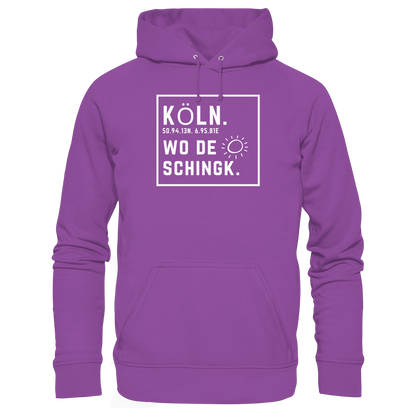 Wo de Sonn schingk - Köln Druck - Basic Unisex Hoodie