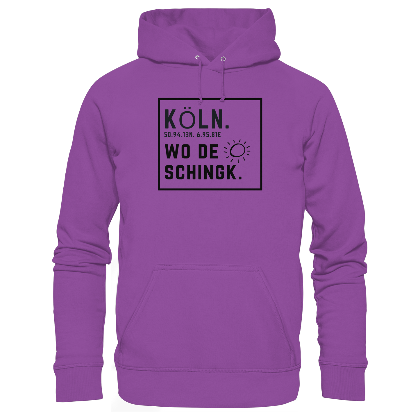 Wo de Sonn schingk - Köln Druck   - Basic Unisex Hoodie