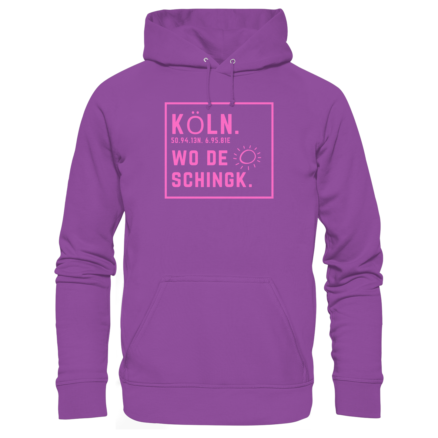 Wo de Sonn schingk - Köln Druck  - Basic Unisex Hoodie