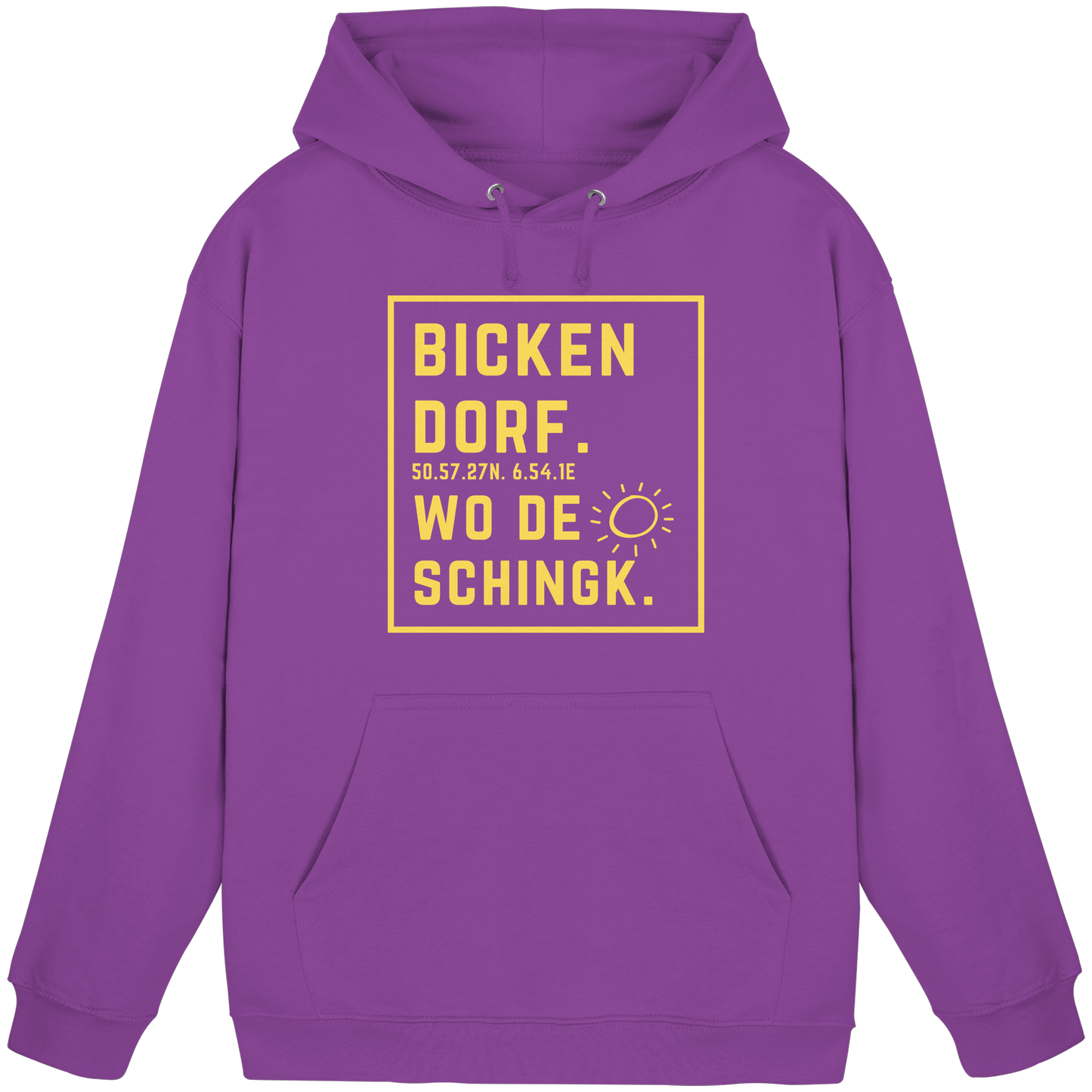 Wo de Sonn schingk - Bickendorf Druck - Basic Unisex Hoodie