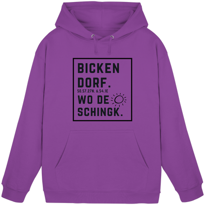 Wo de Sonn schingk - Bickendorf Druck  - Basic Unisex Hoodie