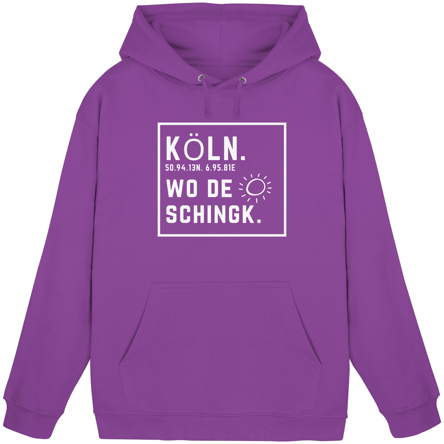 Wo de Sonn schingk - Köln Druck - Basic Unisex Hoodie