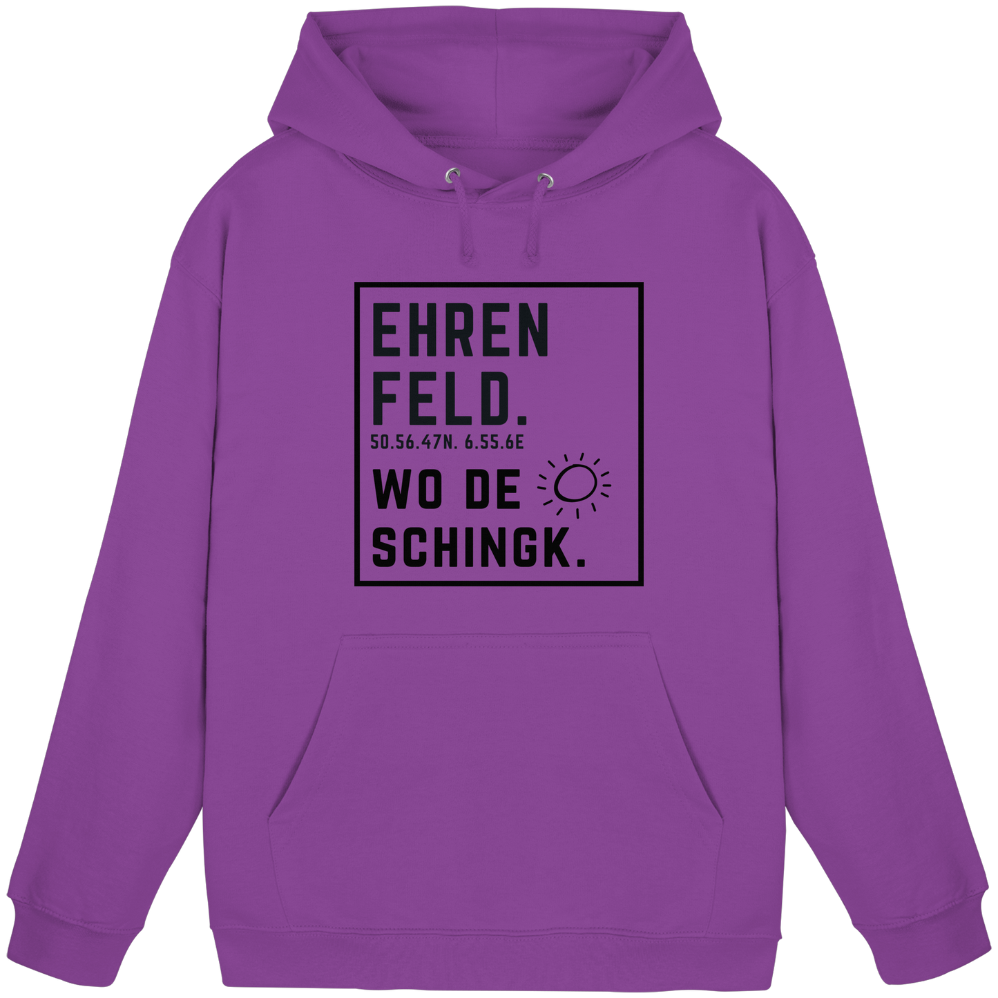 Wo de Sonn schingk - Ehrenfeld Druck  - Basic Unisex Hoodie