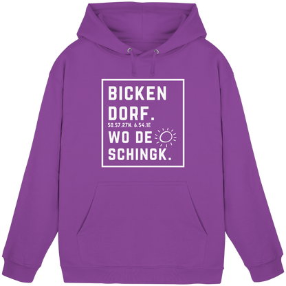 Wo de Sonn schingk - Bickendorf Druck - Basic Unisex Hoodie