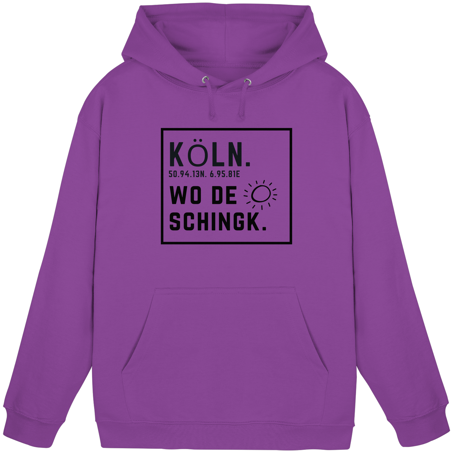 Wo de Sonn schingk - Köln Druck   - Basic Unisex Hoodie