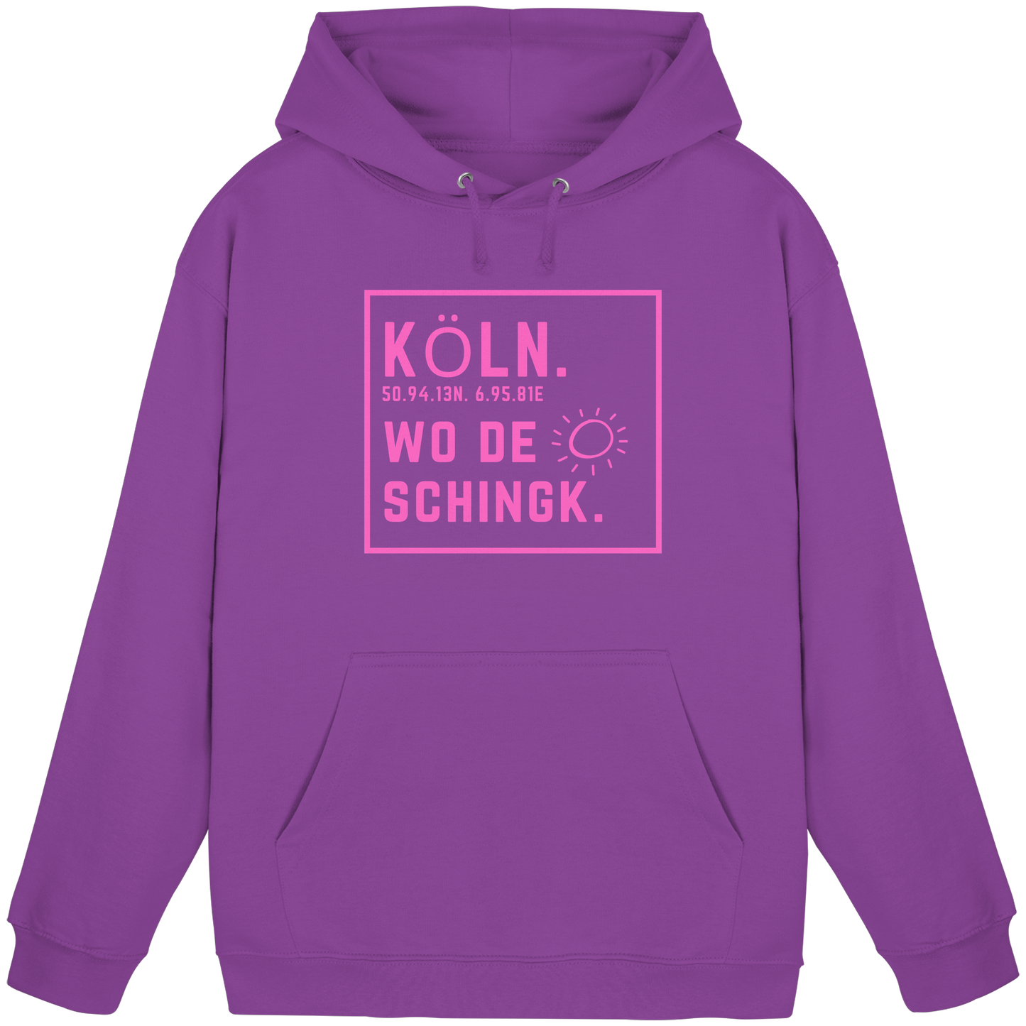 Wo de Sonn schingk - Köln Druck  - Basic Unisex Hoodie