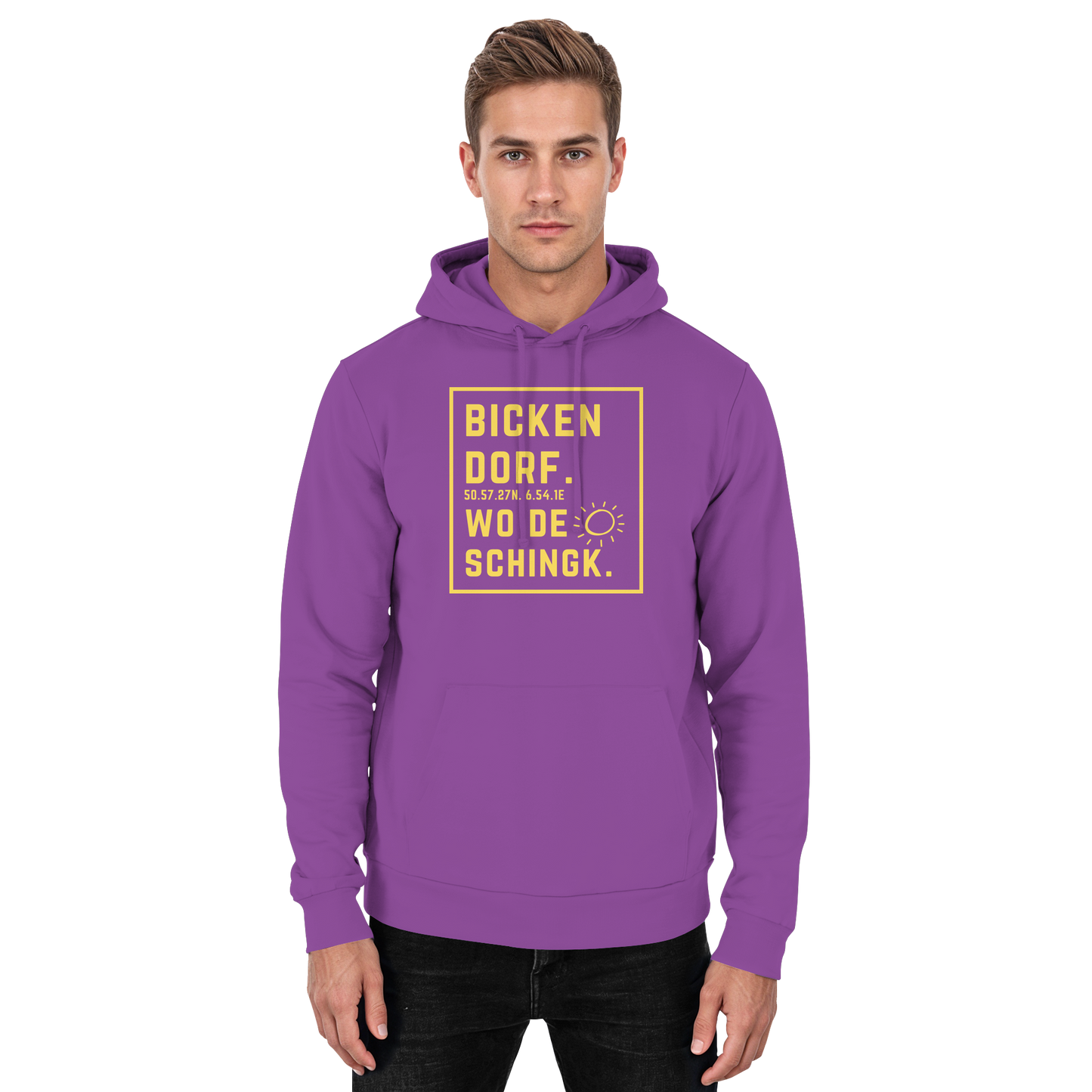 Wo de Sonn schingk - Bickendorf Druck - Basic Unisex Hoodie