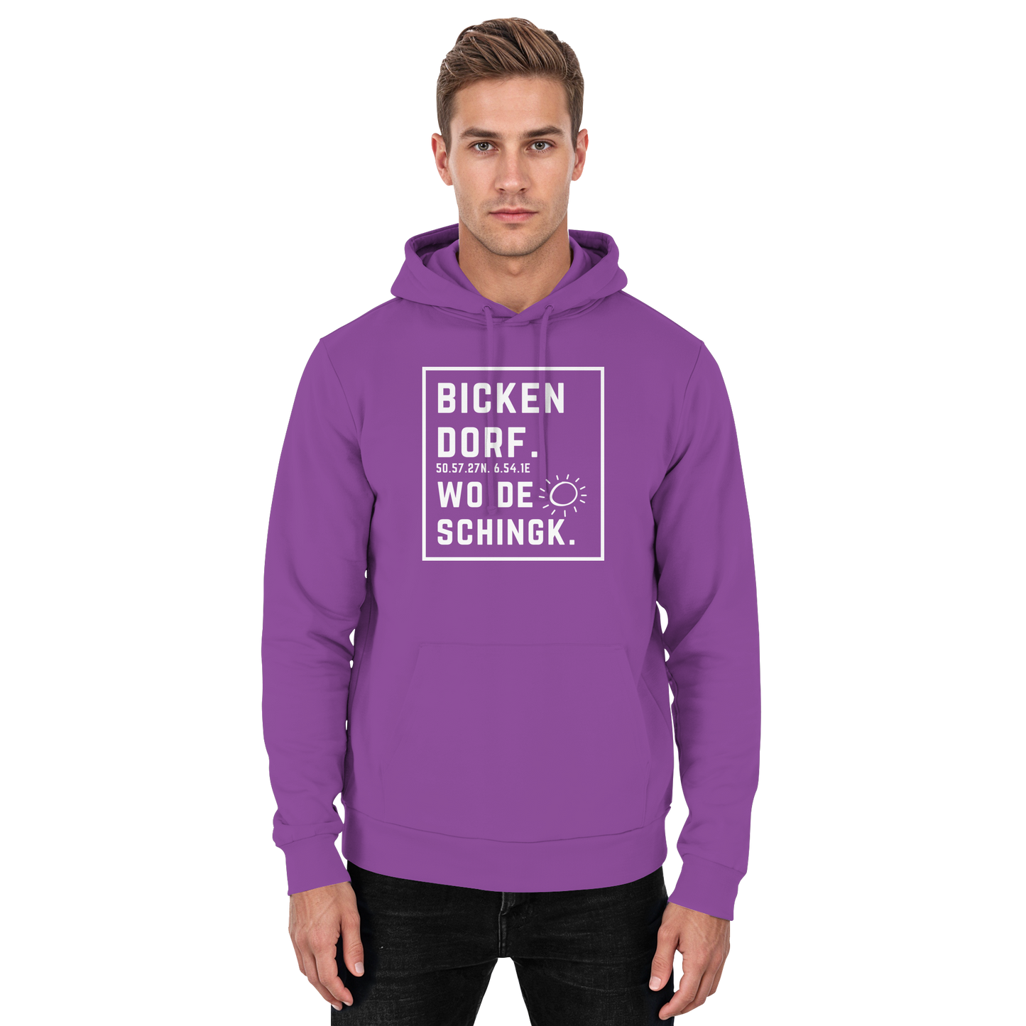 Wo de Sonn schingk - Bickendorf Druck - Basic Unisex Hoodie