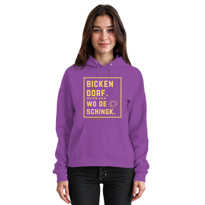 Wo de Sonn schingk - Bickendorf Druck - Basic Unisex Hoodie