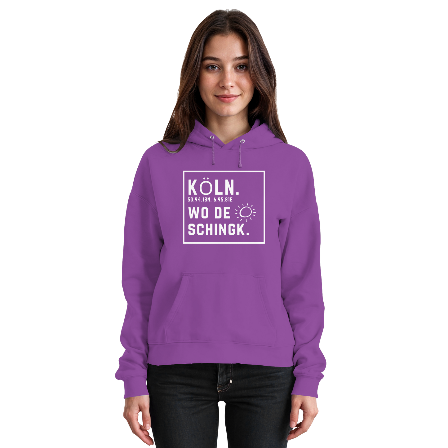 Wo de Sonn schingk - Köln Druck - Basic Unisex Hoodie