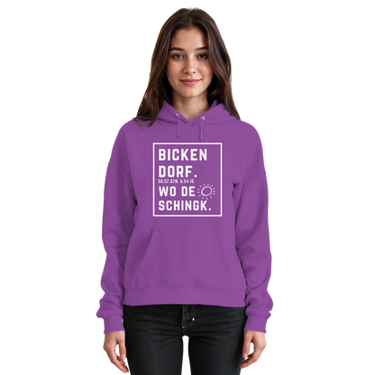 Wo de Sonn schingk - Bickendorf Druck - Basic Unisex Hoodie