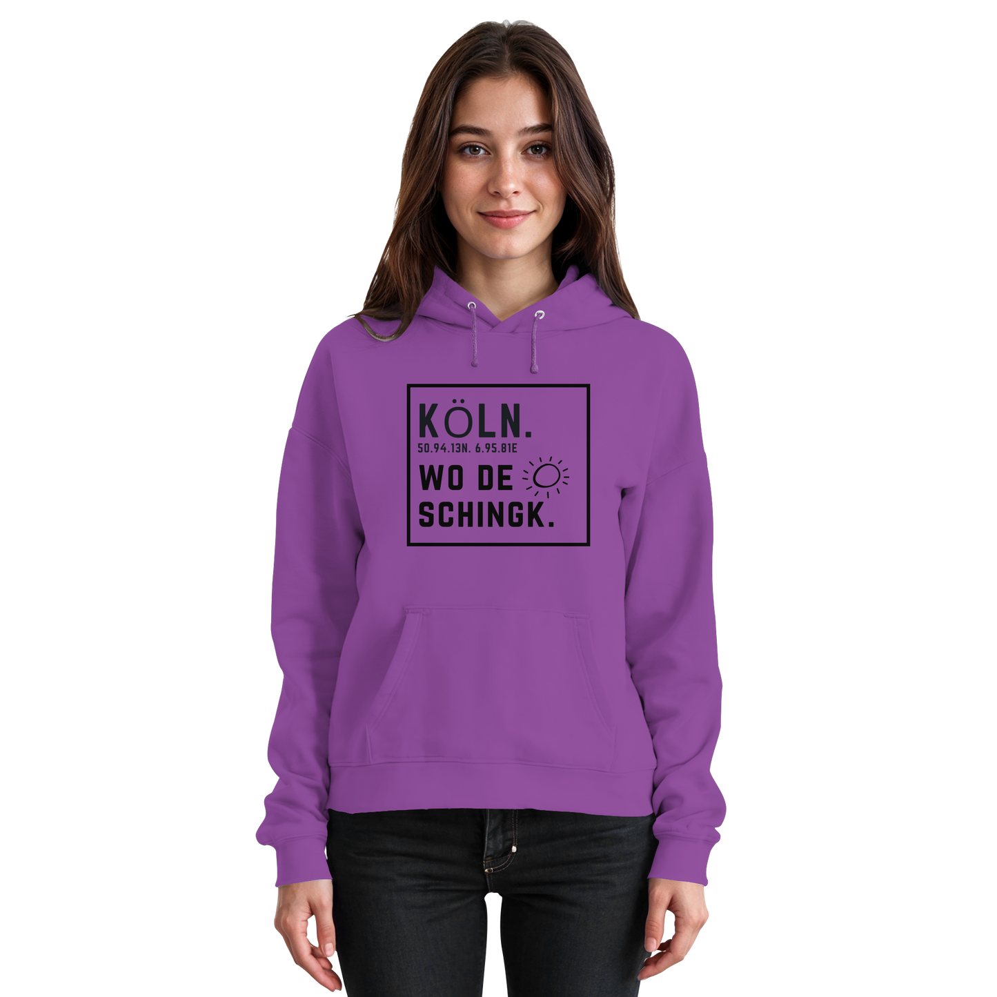 Wo de Sonn schingk - Köln Druck   - Basic Unisex Hoodie