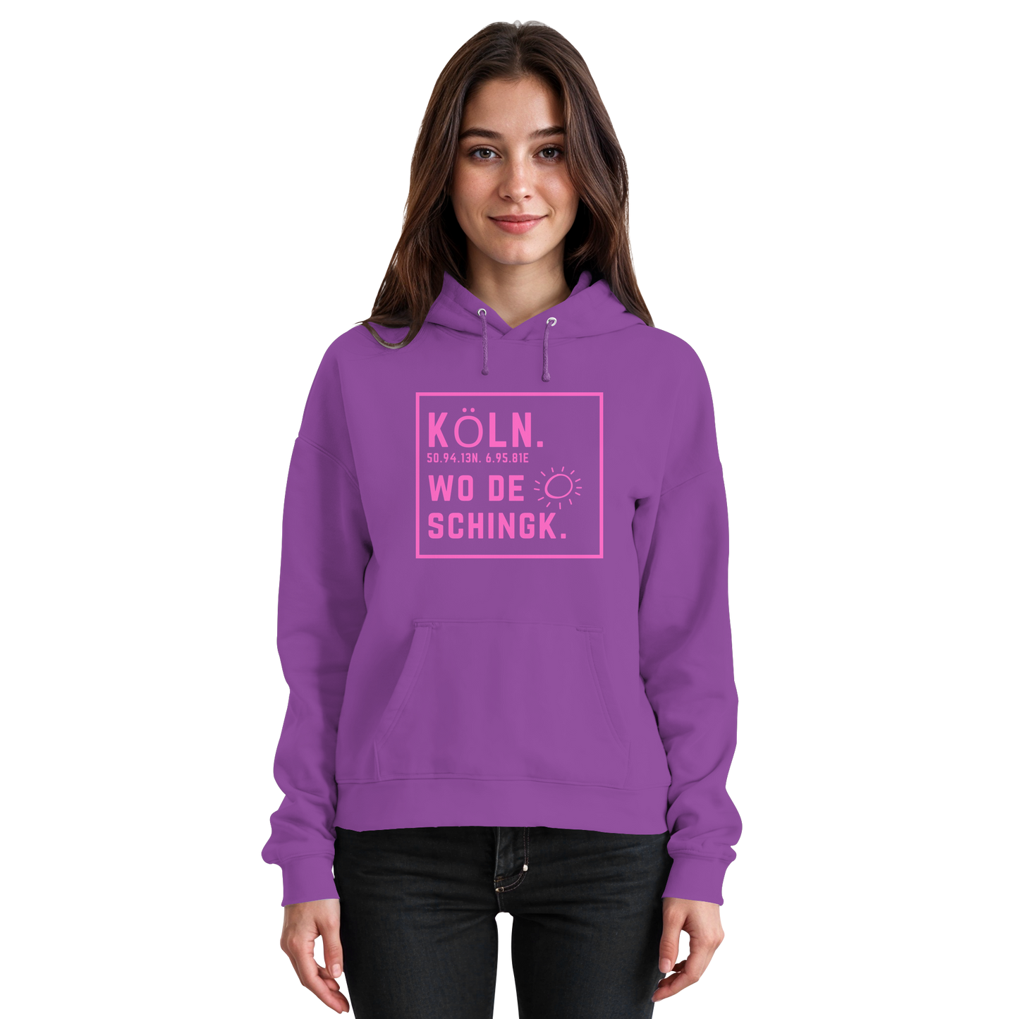 Wo de Sonn schingk - Köln Druck  - Basic Unisex Hoodie