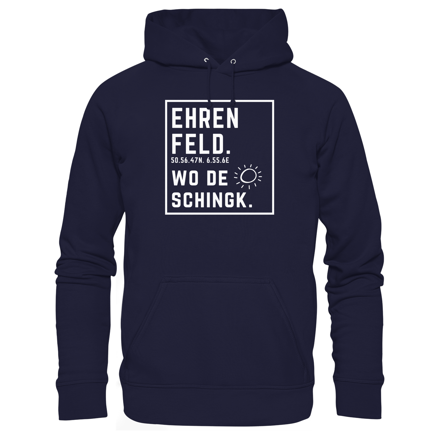 Wo de Sonn schingk - Ehrenfeld Druck - Basic Unisex Hoodie