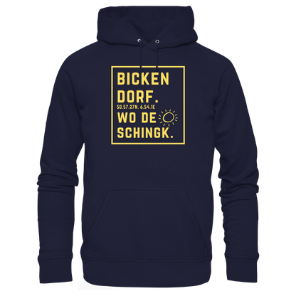 Wo de Sonn schingk - Bickendorf Druck - Basic Unisex Hoodie