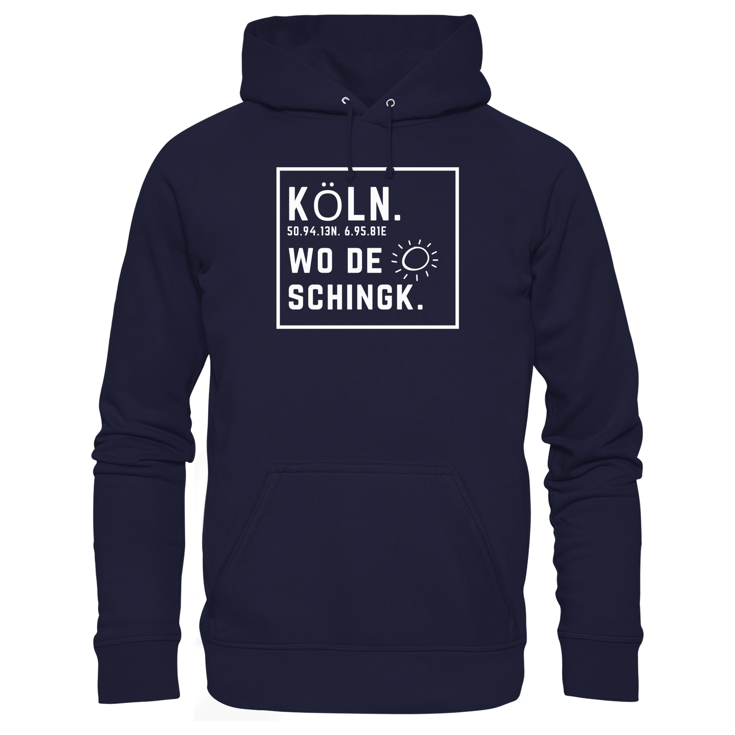Wo de Sonn schingk - Köln Druck - Basic Unisex Hoodie