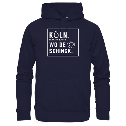 Wo de Sonn schingk - Köln Druck - Basic Unisex Hoodie