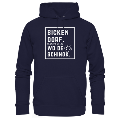 Wo de Sonn schingk - Bickendorf Druck - Basic Unisex Hoodie