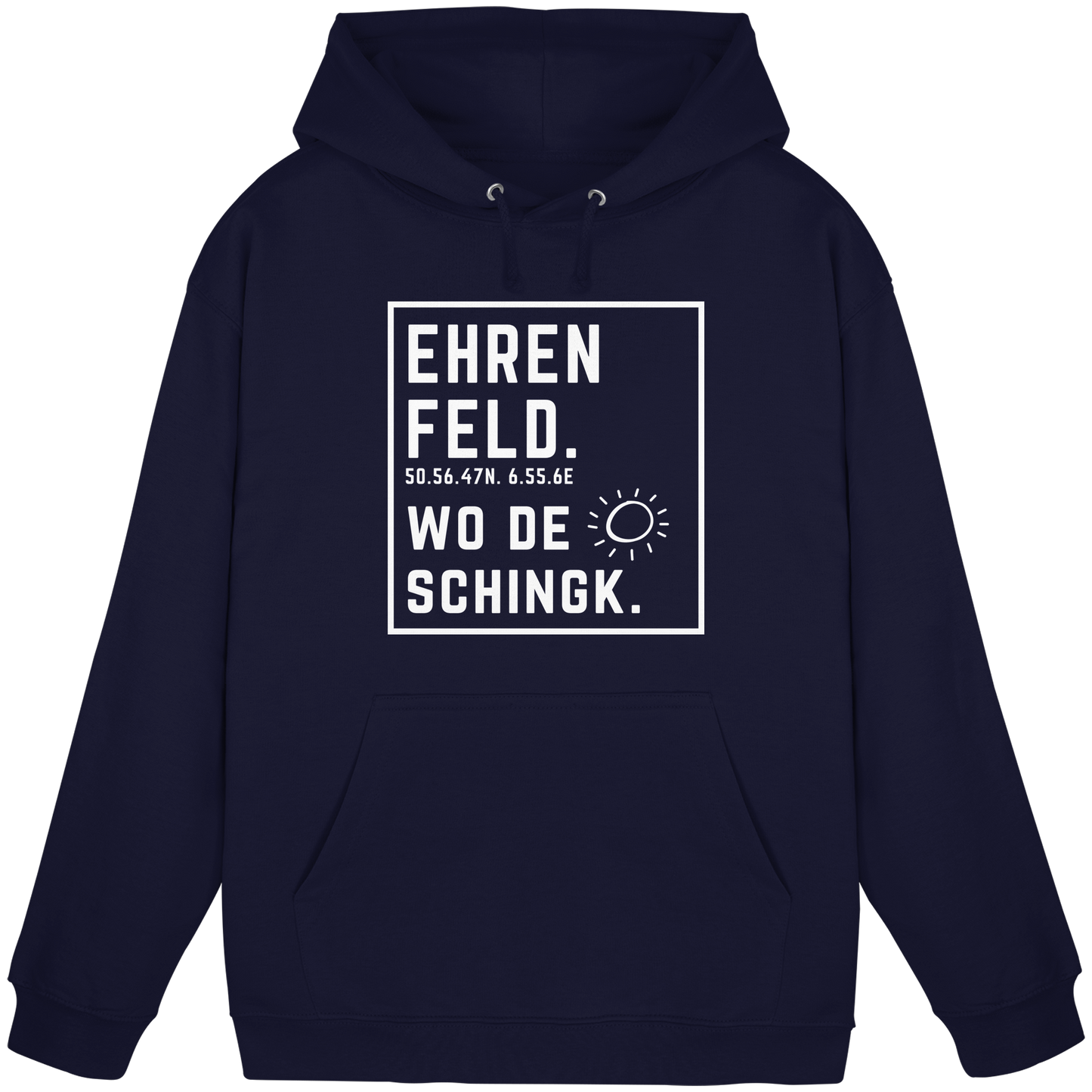Wo de Sonn schingk - Ehrenfeld Druck - Basic Unisex Hoodie
