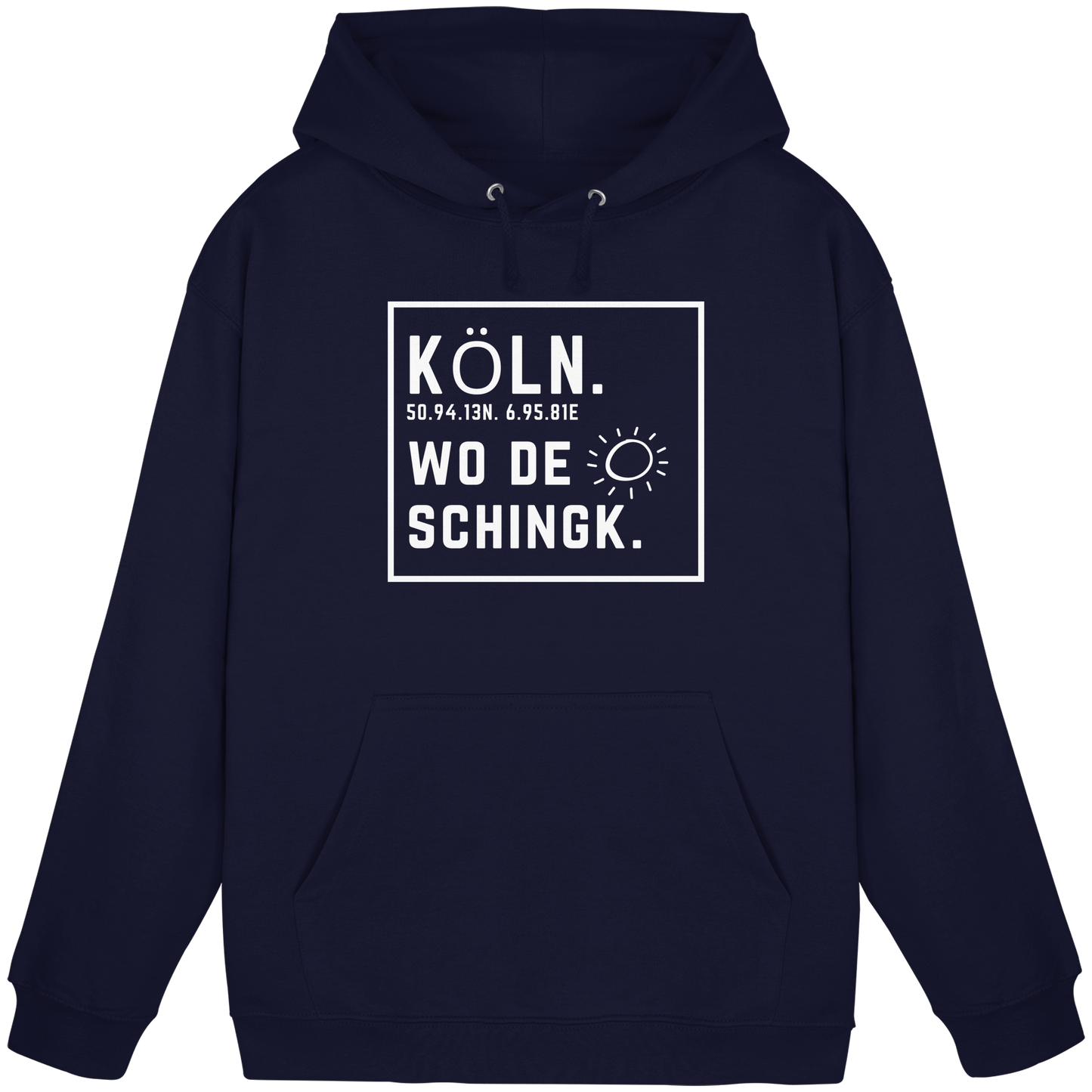 Wo de Sonn schingk - Köln Druck - Basic Unisex Hoodie