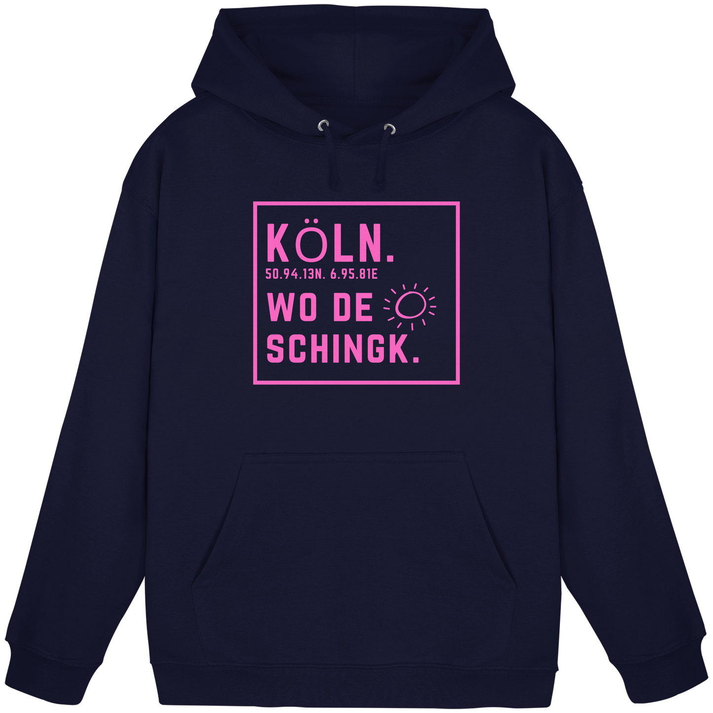 Wo de Sonn schingk - Köln Druck  - Basic Unisex Hoodie