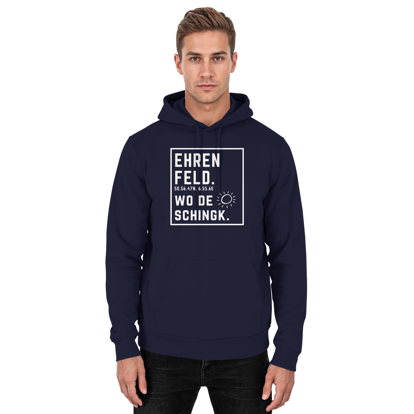 Wo de Sonn schingk - Ehrenfeld Druck - Basic Unisex Hoodie