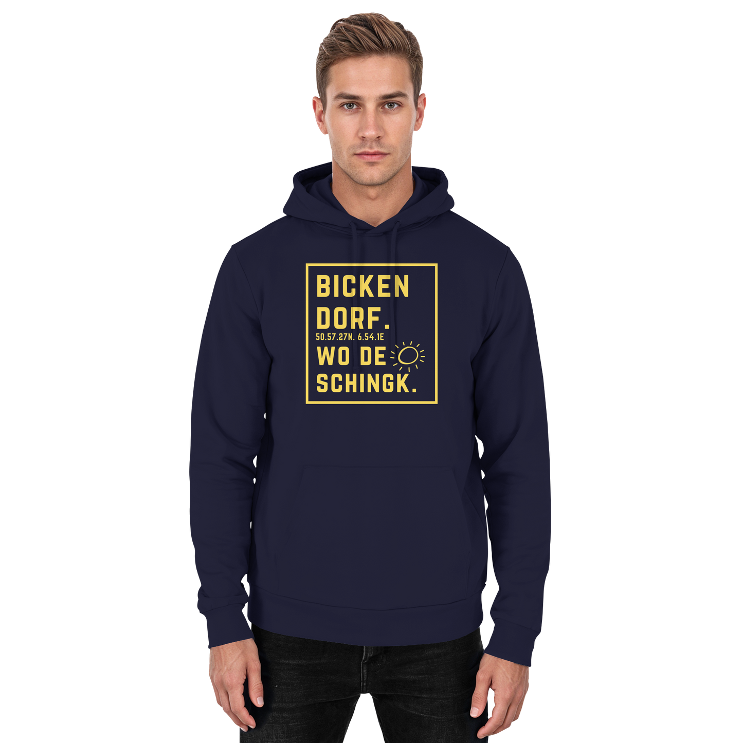 Wo de Sonn schingk - Bickendorf Druck - Basic Unisex Hoodie