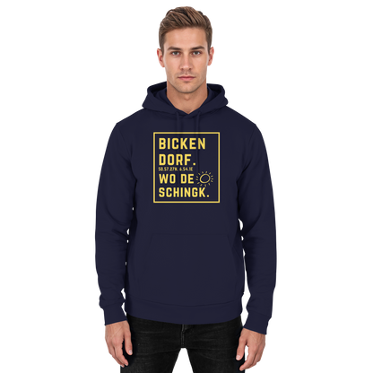 Wo de Sonn schingk - Bickendorf Druck - Basic Unisex Hoodie