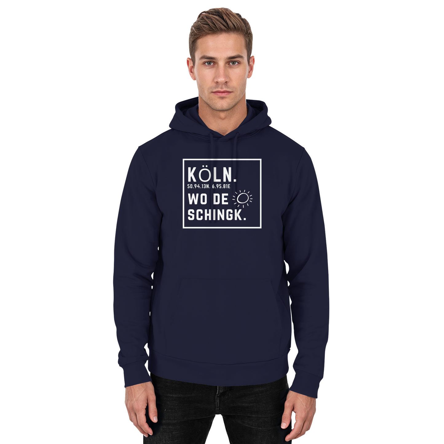 Wo de Sonn schingk - Köln Druck - Basic Unisex Hoodie