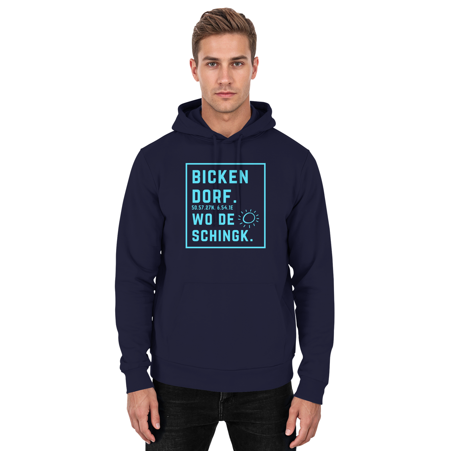 Wo de Sonn schingk - Bickendorf Druck - Basic Unisex Hoodie