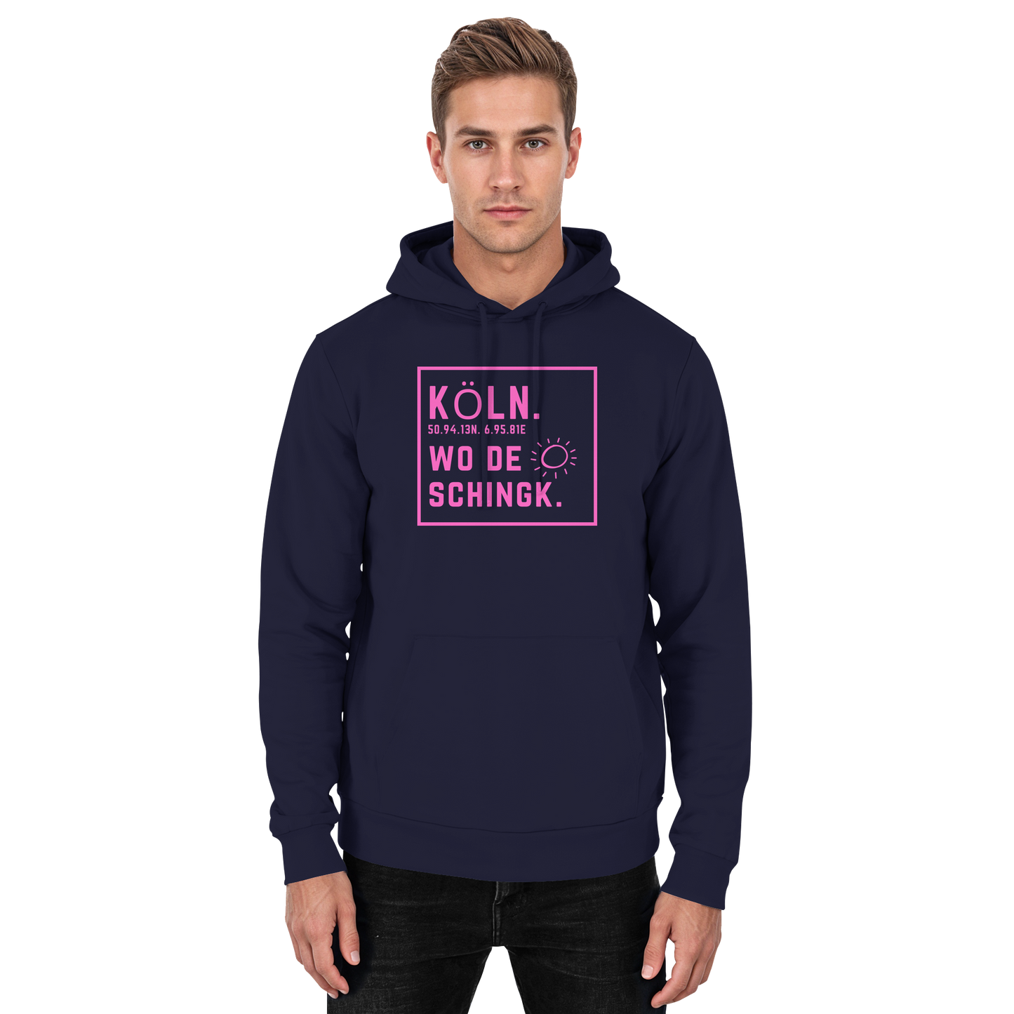 Wo de Sonn schingk - Köln Druck  - Basic Unisex Hoodie