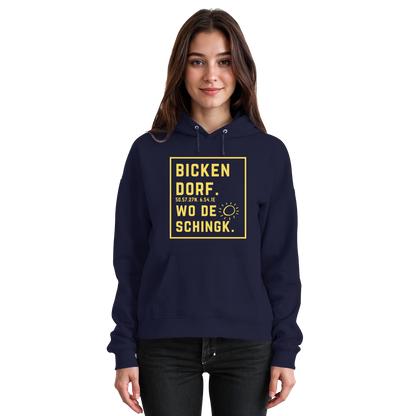 Wo de Sonn schingk - Bickendorf Druck - Basic Unisex Hoodie