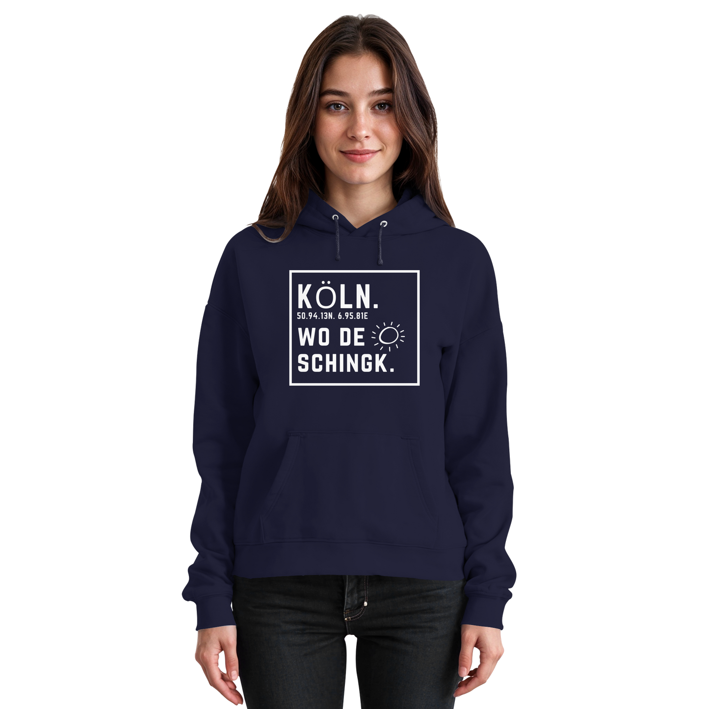 Wo de Sonn schingk - Köln Druck - Basic Unisex Hoodie