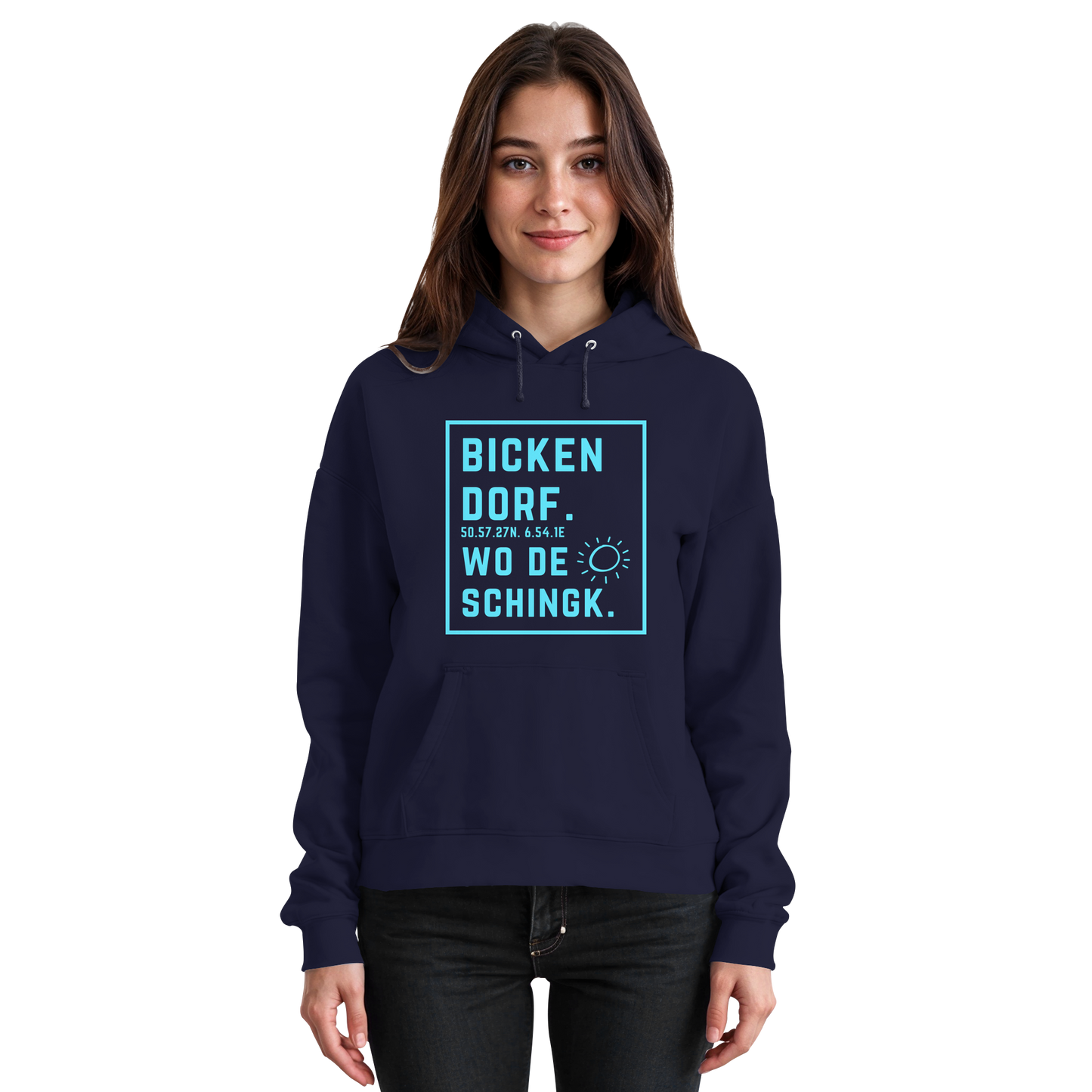 Wo de Sonn schingk - Bickendorf Druck - Basic Unisex Hoodie
