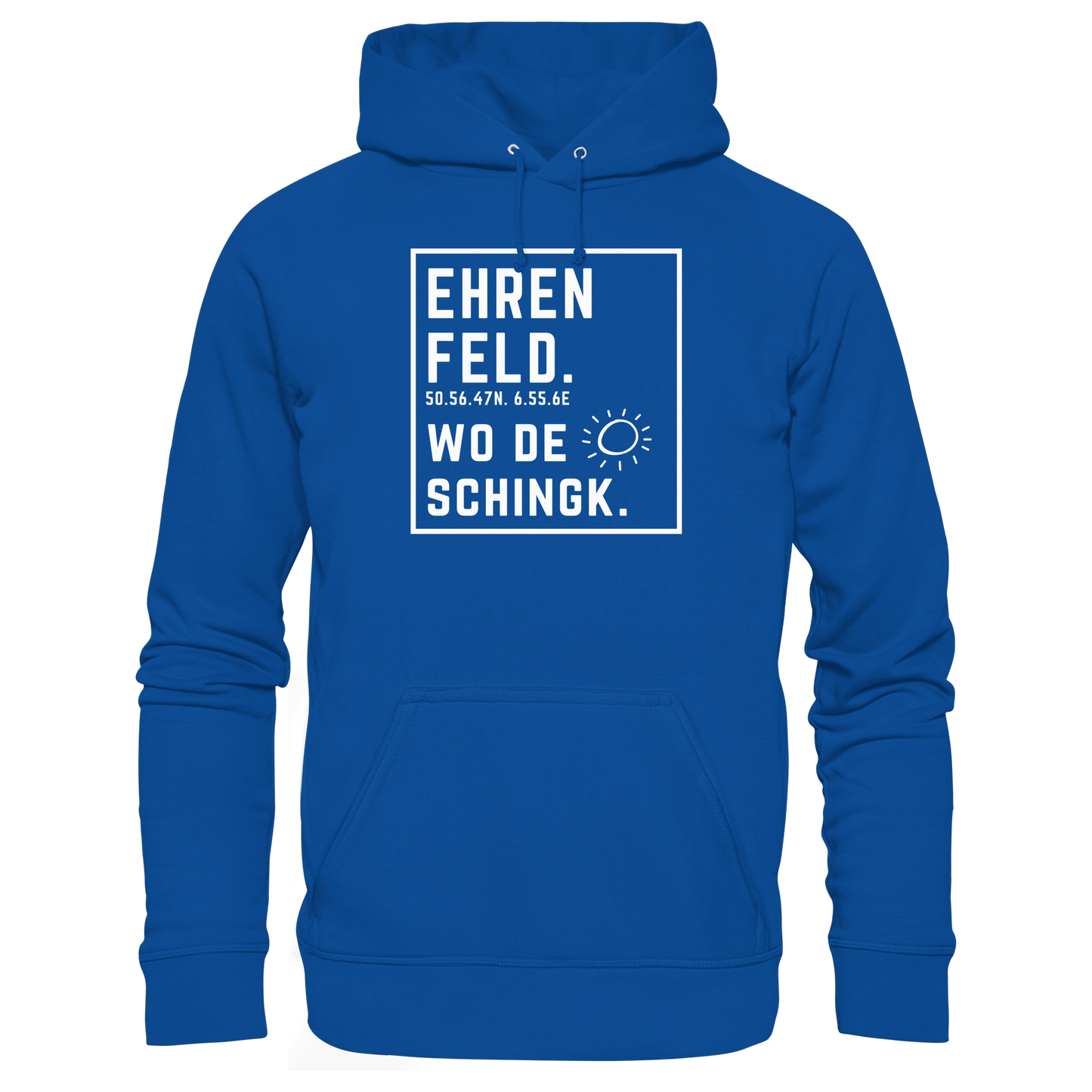 Wo de Sonn schingk - Ehrenfeld Druck - Basic Unisex Hoodie