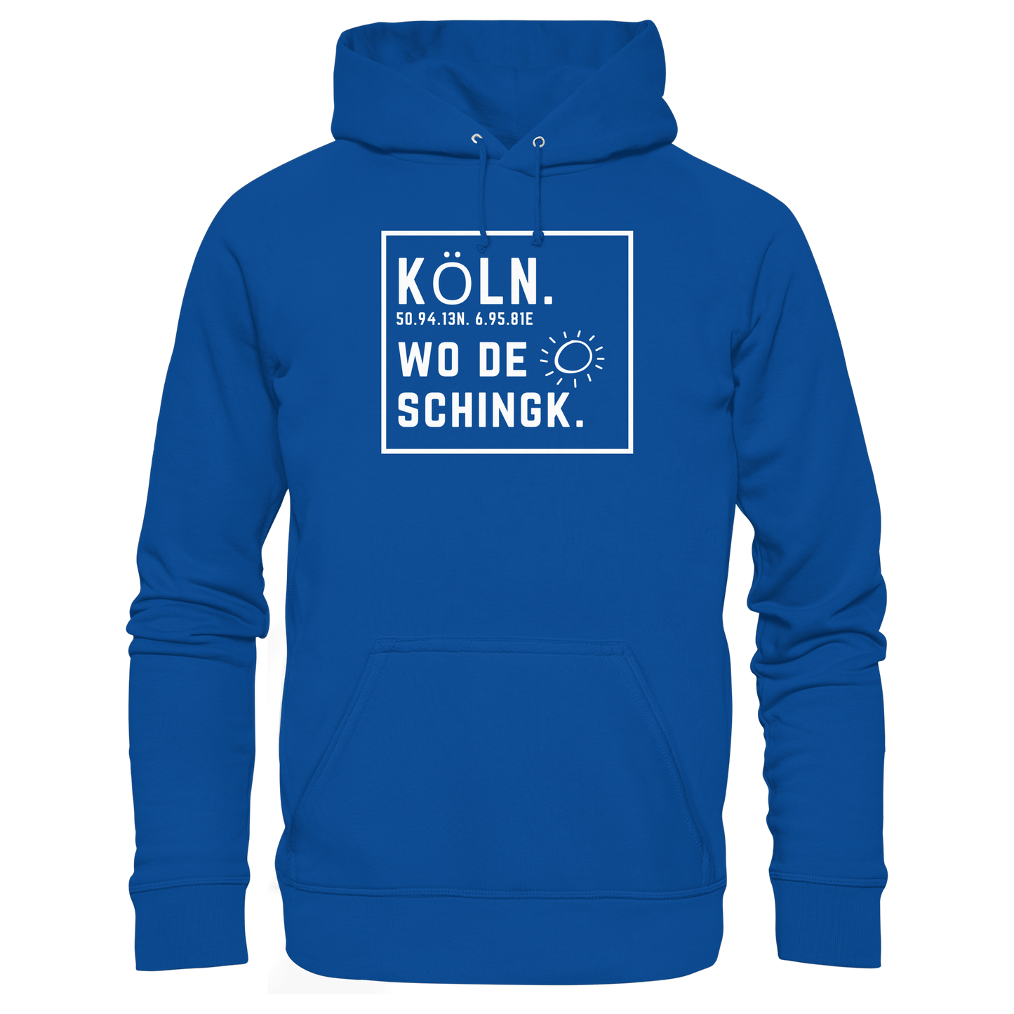 Wo de Sonn schingk - Köln Druck - Basic Unisex Hoodie