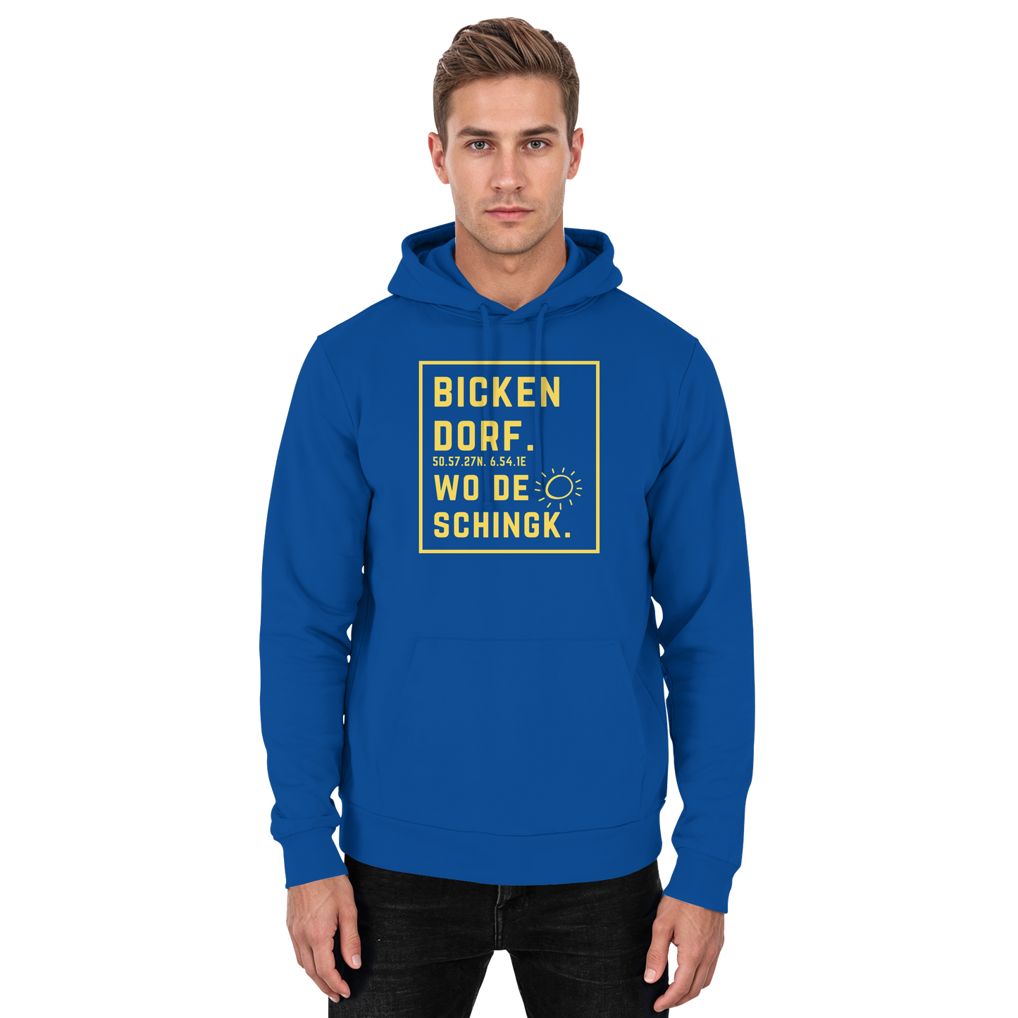 Wo de Sonn schingk - Bickendorf Druck - Basic Unisex Hoodie