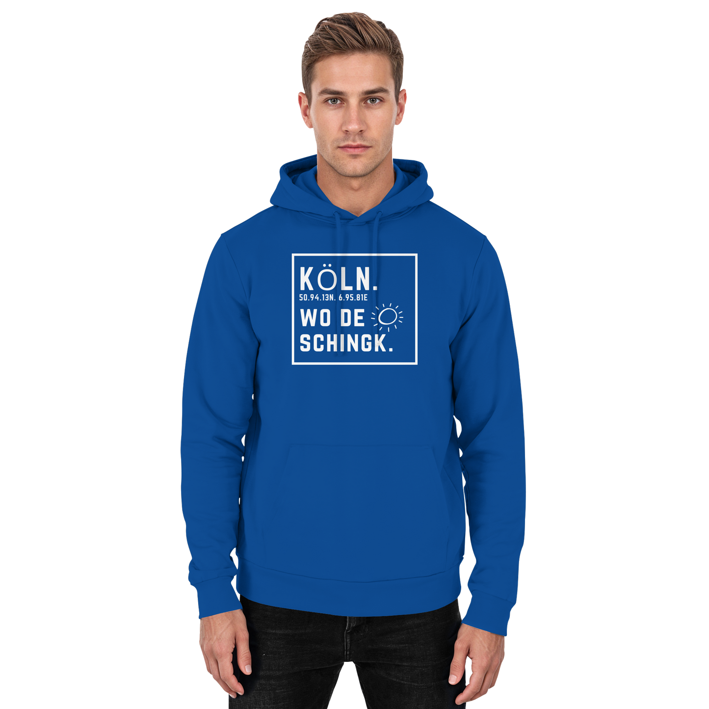 Wo de Sonn schingk - Köln Druck - Basic Unisex Hoodie