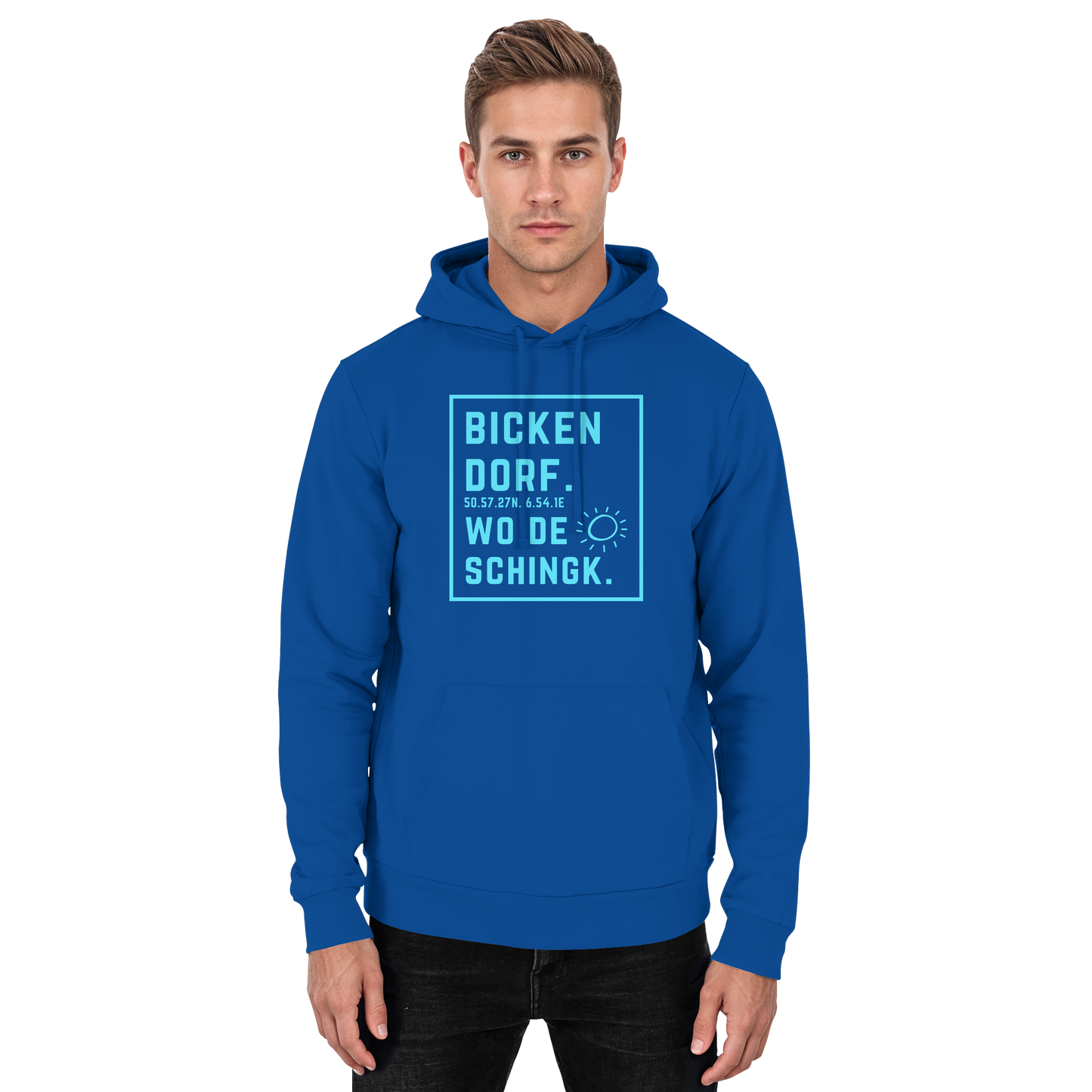 Wo de Sonn schingk - Bickendorf Druck - Basic Unisex Hoodie