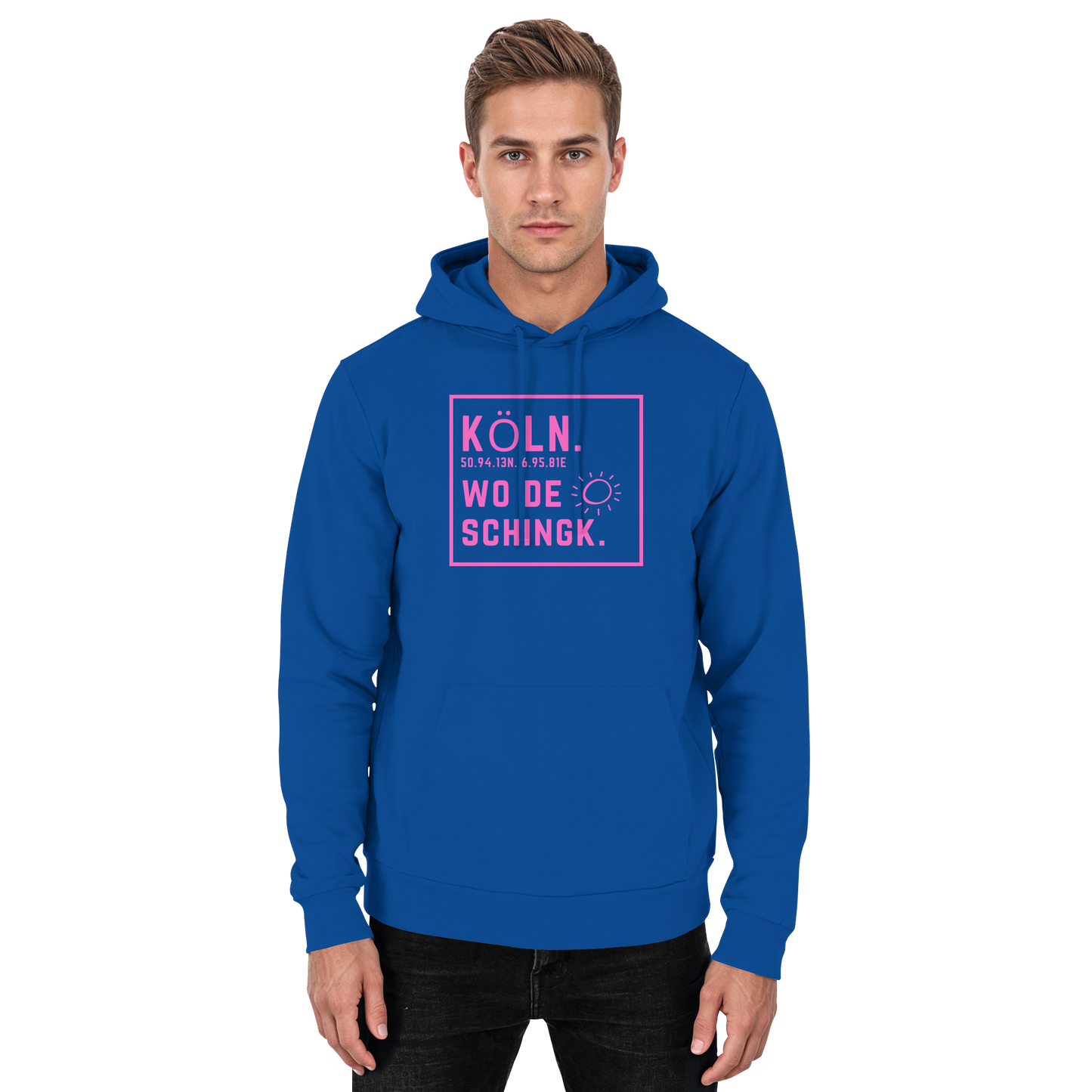 Wo de Sonn schingk - Köln Druck  - Basic Unisex Hoodie