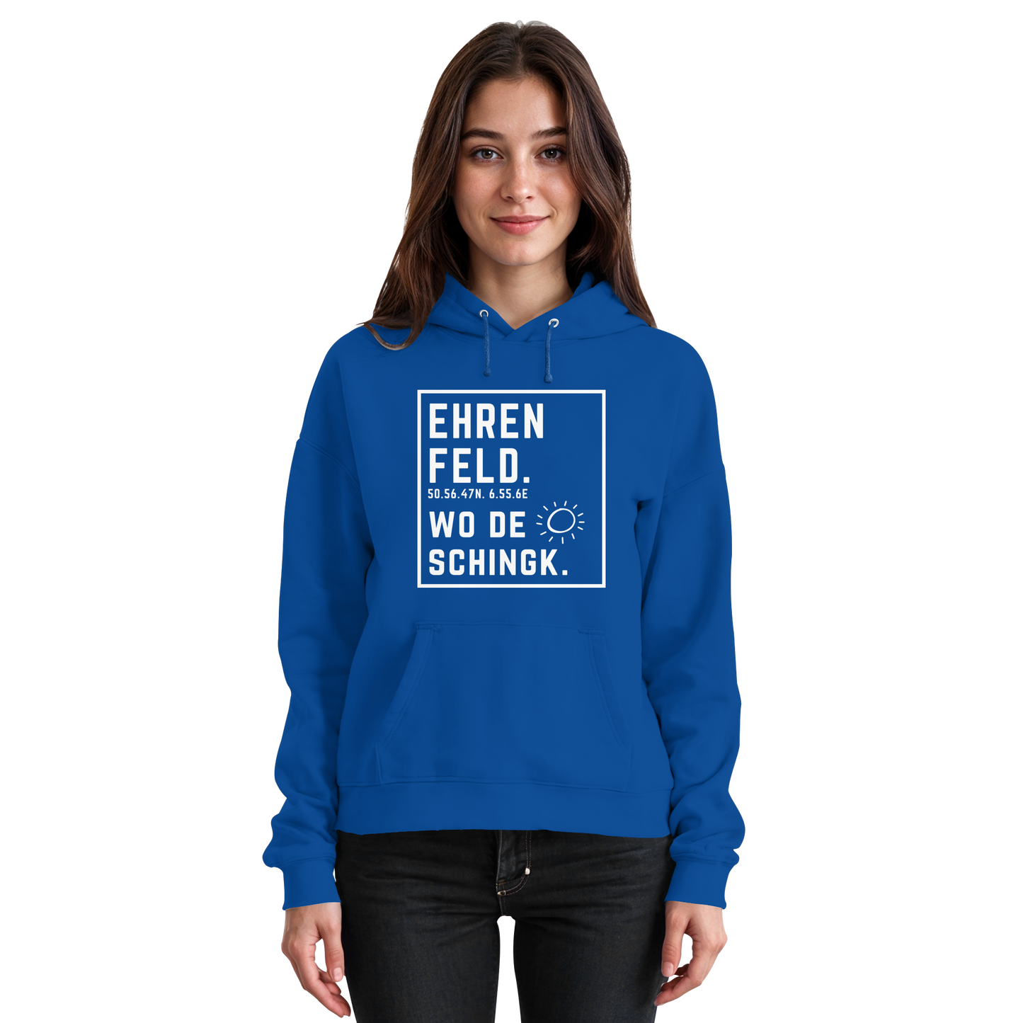 Wo de Sonn schingk - Ehrenfeld Druck - Basic Unisex Hoodie