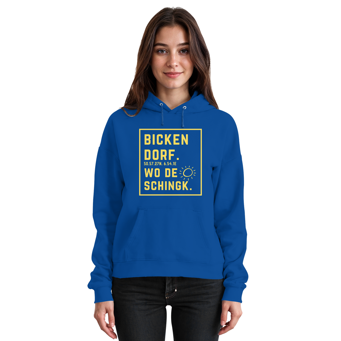 Wo de Sonn schingk - Bickendorf Druck - Basic Unisex Hoodie