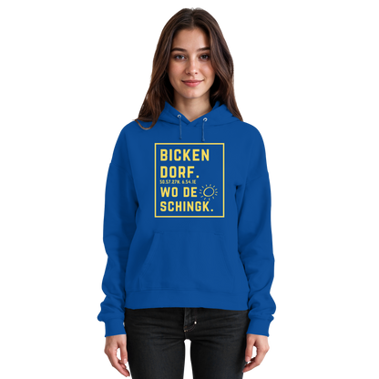 Wo de Sonn schingk - Bickendorf Druck - Basic Unisex Hoodie