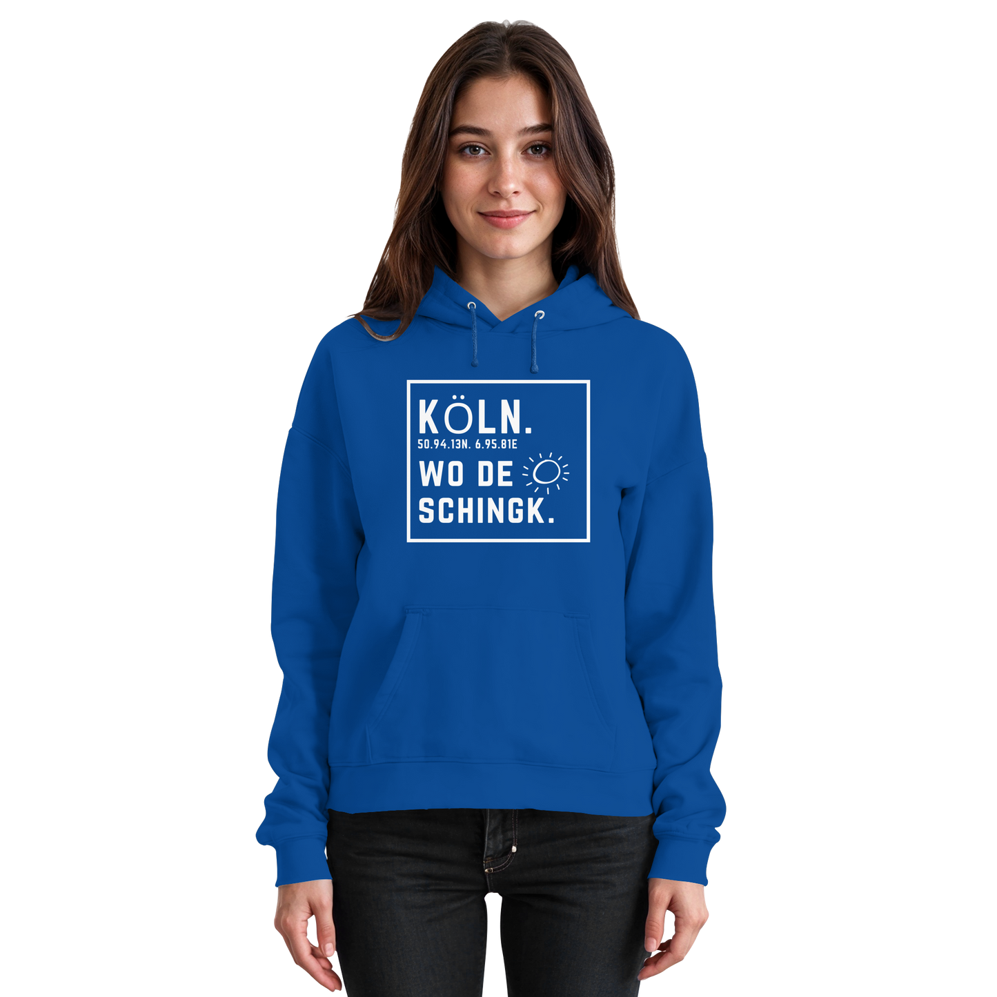 Wo de Sonn schingk - Köln Druck - Basic Unisex Hoodie