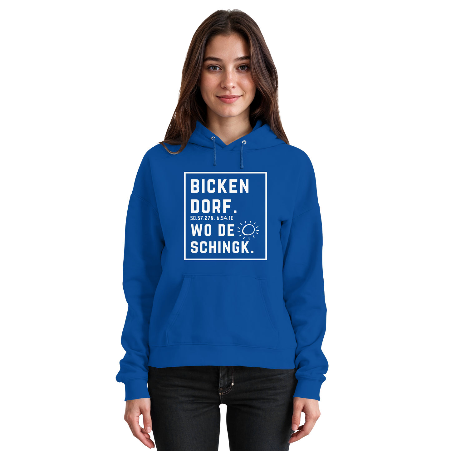 Wo de Sonn schingk - Bickendorf Druck - Basic Unisex Hoodie